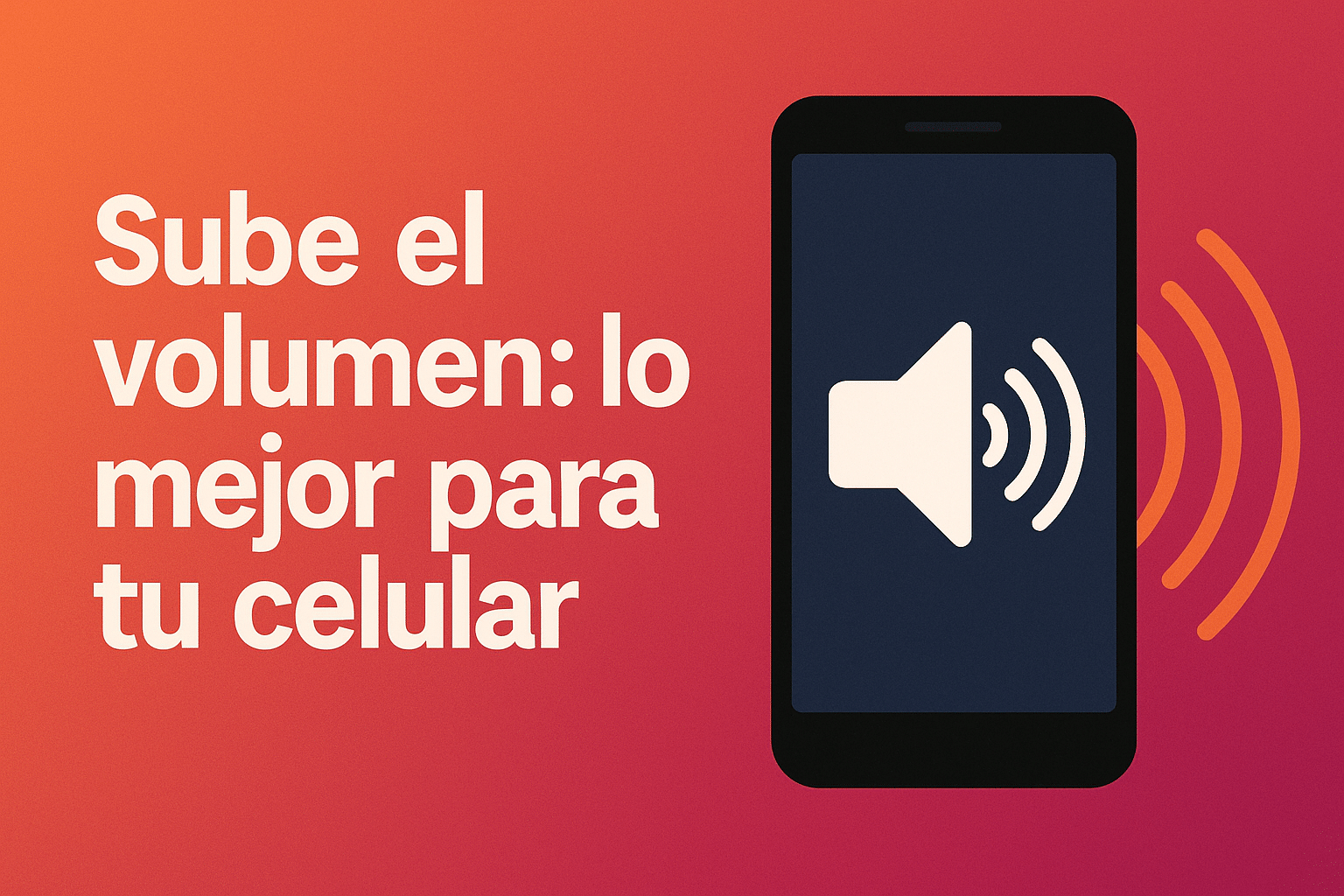 Sube el volumen de tu vida